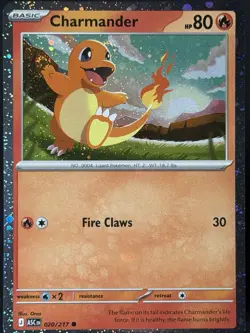 DOUBLE SWIRL 🌀💫 Charmander 020/217 Cosmos Holo Ascended ASC Pokemon Card NM #5 - Image 5