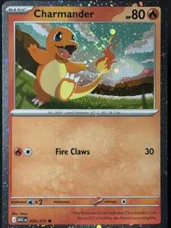 TAIL SWIRL 🌀💫 Charmander 020/217 Cosmos Holo Ascended ASC Pokemon Card NM #1 - Image 4