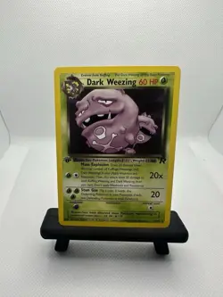 Pokemon Dark Weezing 1st Edition 31/82 Team Rocket Rare Pokemon Card NM - Image 1