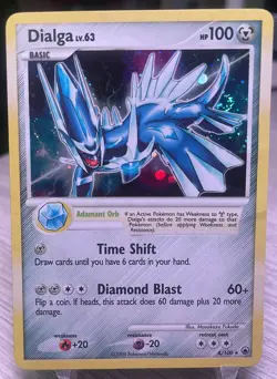 Dialga 4/100 Majestic Dawn Holographic Card - MP - Pokemon TCG - Image 1