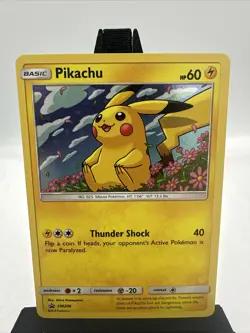 Pokemon Pikachu TCG Sun & Moon SM206 Holo Promo Card Excellent LP+ Condition - Image 1