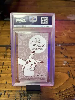 2015 PSA 8 Pancho Pikachu Mega Campaign Pokemon Business Card-Lucario - Image 2