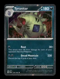 Tyranitar - (Cosmo Foil) Promo Miscellaneous Cards & Products 135/193 NM - Image 1