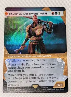 MTG *FOIL SHOWCASE * Assassin's Creed Rare SIGURD JARL OF RAVENSTHORPE NM - Image 1