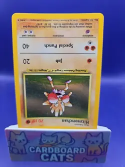 Hitmonchan 7/102 Holo Rare Base Set 1999 Pokemon Card WOTC - Image 2