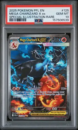 PSA 10 MEGA CHARIZARD X EX 125/094 | Special Illustration Rare Pokemon Card - Image 1