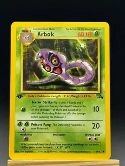 ARBOK - 31/62 - 1st Edition Fossil - Uncommon - Pokemon Card - - Image 1