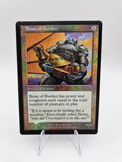 Misprint (Missing Set Symbol) MTG Magic the Gathering Foil Beast of Burden - Image 1