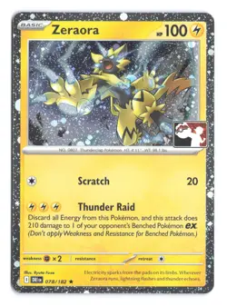 Pokemon Zeraora Destined Rivals 078/182 Prize Pack Series 9 Holo - Image 1