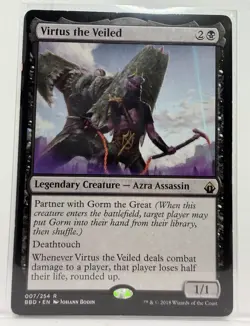Wizards Virtus the Veiled Regular BBD Rare Legendary 007/254 EN 2018 - Image 1