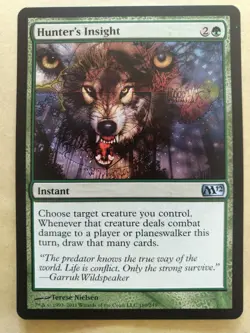 Hunter's Insight - MTG Magic 2012 M12 Uncommon Excellent (EX) - Image 1