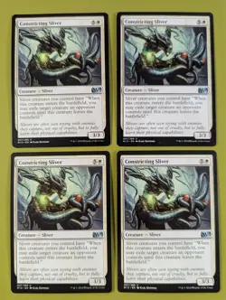 Constricting Sliver x4 M15 Magic 2015 4x Playset Magic the Gathering MTG - Image 1