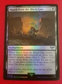 1x March from the Black Gate (0094) | FOIL | LTR: Tales of Middle-Earth | MTG - Image 1