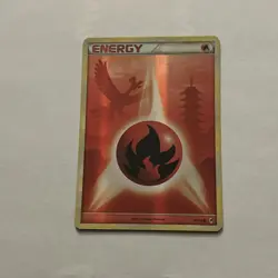 Pokemon 2011 Call of Legends 89/95 Fire Energy Ho-Oh Reverse Holo Card NM - Image 1