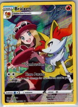 Braixen TG01/TG30 SWSH12: Silver Tempest Trainer Gallery - Pokemon Card - NM - Image 1