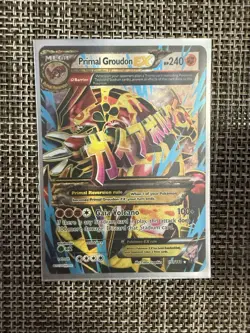 Pokemon Groudon EX Full Art Holo Ultra Rare Card XY Primal Clash 151/160 - Image 1