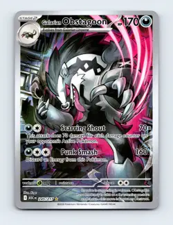 NM Galarian Obstagoon 245/217 ME: Ascended Heroes Illustration Rare Pokemon Card - Image 1
