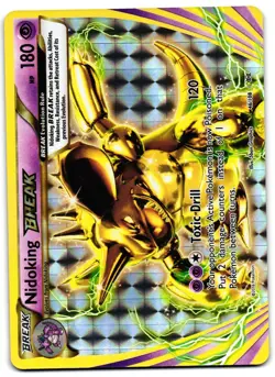 Nidoking BREAK 46/108 - Evolutions Rare BREAK Pokemon TCG - NM Card - Image 1