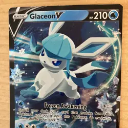 Pokemon Card TCG Glaceon V 040/203 SWSH07 Evolving Skies Ultra Rare Holo NM - Image 4