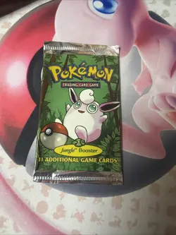 Pokemon Jungle Unlimited EMPTY Booster Pack Art Display Vintage Rare - 11 - Image 1