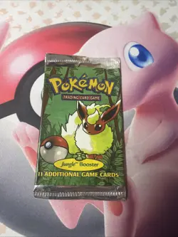 Pokemon Jungle Unlimited EMPTY Booster Pack Art Display Vintage Rare - 3 - Image 1