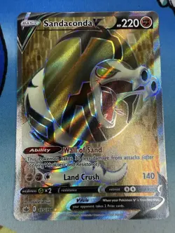 Sandaconda V 175/198 Chilling Reign Ultra Rare Full Art Pokemon Card - Image 1