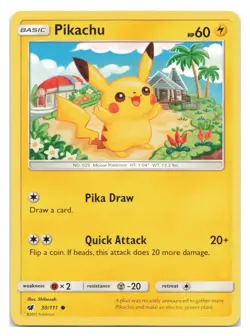 Pikachu #30/111 SM - Crimson Invasion Pokemon tcg - Image 1