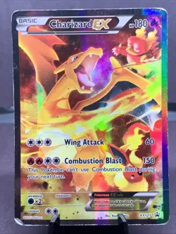 Pokemon TCG Charizard EX XY121 Full Art Black Star Promo Holo Rare 2016 - Image 1