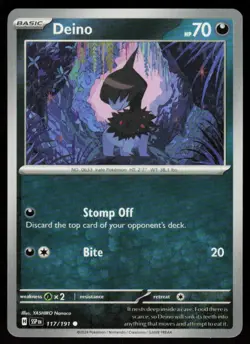 Deino 117/191 Common Surging Sparks Pokemon Near Mint - Image 1