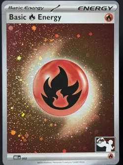 Play! Pokemon Stamped Promo Fire Energy Cosmo Holo - NM #1 - Image 5