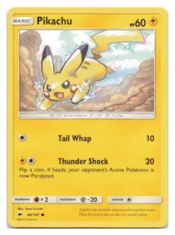 Pikachu #40/147 SM - Burning Shadows Pokemon tcg - Image 1