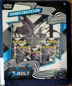 Pokemon TCG Scarlet & Violet Black Bolt Binder Collection - Case Fresh - Sealed - Image 1