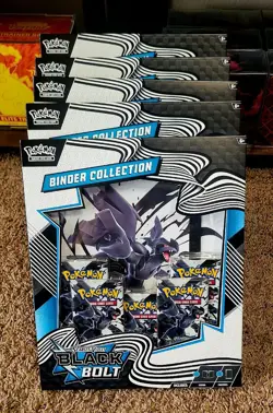 Pokemon TCG Scarlet & Violet Black Bolt Binder Collection - Case Fresh - Sealed - Image 3