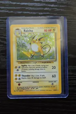 Pokemon TCG Raichu Base Set 14/102 Holo 1999-2000 Wizards Base Set Copyright... - Image 1