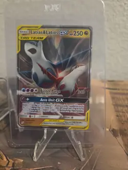 Latias & Latios GX 113/181 SM-Team Up TAG TEAM Full Art Holo Ultra Rare LP - Image 1