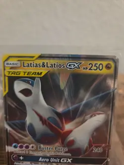 Latias & Latios GX 113/181 SM-Team Up TAG TEAM Full Art Holo Ultra Rare LP - Image 4