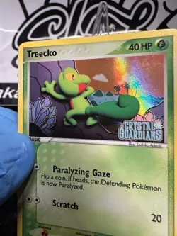 Treecko [Reverse Holo] #67 Pokemon Crystal Guardians LP+ - Image 4