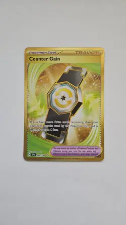 Counter Gain 249/191 Hyper Rare Surging Sparks Pokemon Holo Near Mint - Image 1