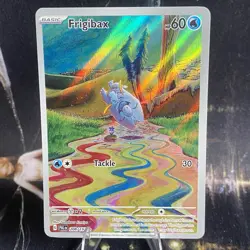 Pokemon Frigibax Foil NM Pack Fresh 208/193 Paldea Evolved Illustration Rare - Image 1