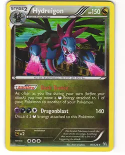 Hydreigon Holo Pokemon TCG Dragons Exalted 97/124 MP - Image 1