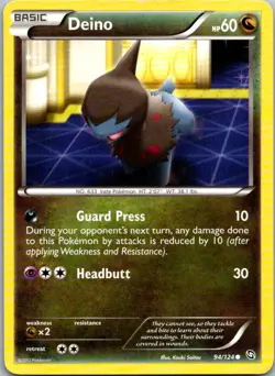 Deino 94/124 Common Dragons Exalted Pokemon Lightly Played - Image 1