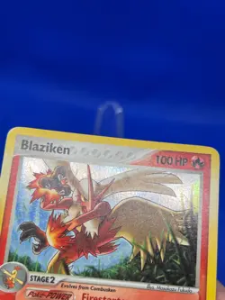 2007 Pokemon EX Power Keepers Blaziken 5/108 Holo Rare W/ Swirl LP - Image 3