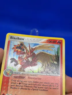 2007 Pokemon EX Power Keepers Blaziken 5/108 Holo Rare W/ Swirl LP - Image 4