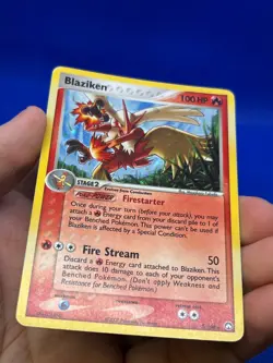 2007 Pokemon EX Power Keepers Blaziken 5/108 Holo Rare W/ Swirl LP - Image 5