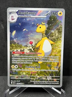 Ampharos 090/086 Holo Illustration Rare Chaos Rising Pokemon Near Mint - Image 1