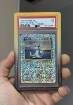 2002 POKEMON LEGENDARY COLLECTION #72 DRATINI-REVERSE FOIL PSA 1 Pop 21 - Image 1
