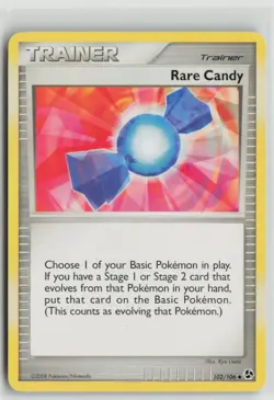 Rare Candy 102/106 Uncommon Great Encounters Pokemon Moderately Played - Image 1