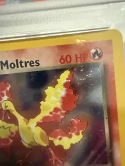 Rocket's Moltres #12/132 - 2000 Pokemon Gym Hero’s - PSA 7 With Swirl 🌀 - Image 3