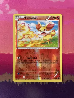 Pokemon Card Fennekin Fates Collide Reverse Holo 11/124 Near Mint - Image 1