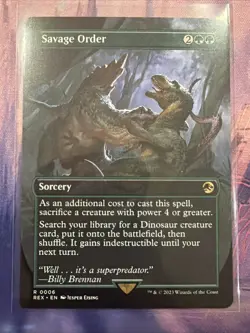 Savage Order Borderless Card Universes Beyond: Jurassic World Collection - Image 1